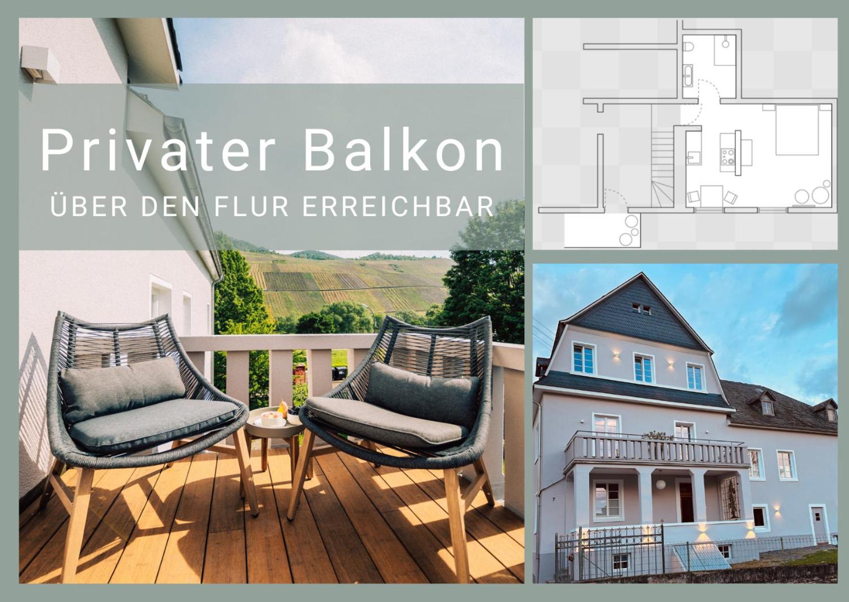 Gut Foersterlay - Exklusive Boutique Apartments Im Historischen Winzerhaus Direkt An Der Mosel Lösnich Exterior foto